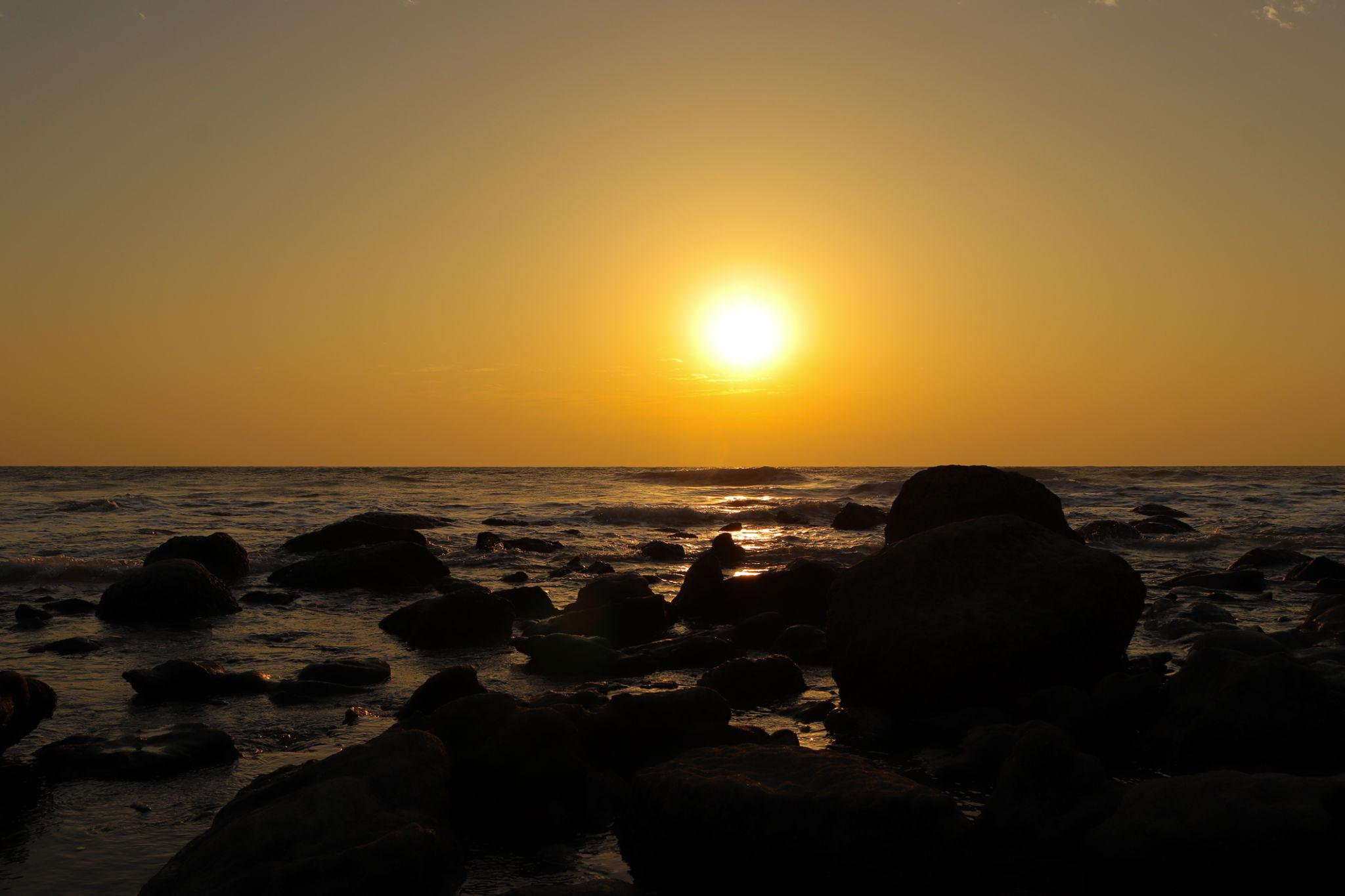 Sunset rocks