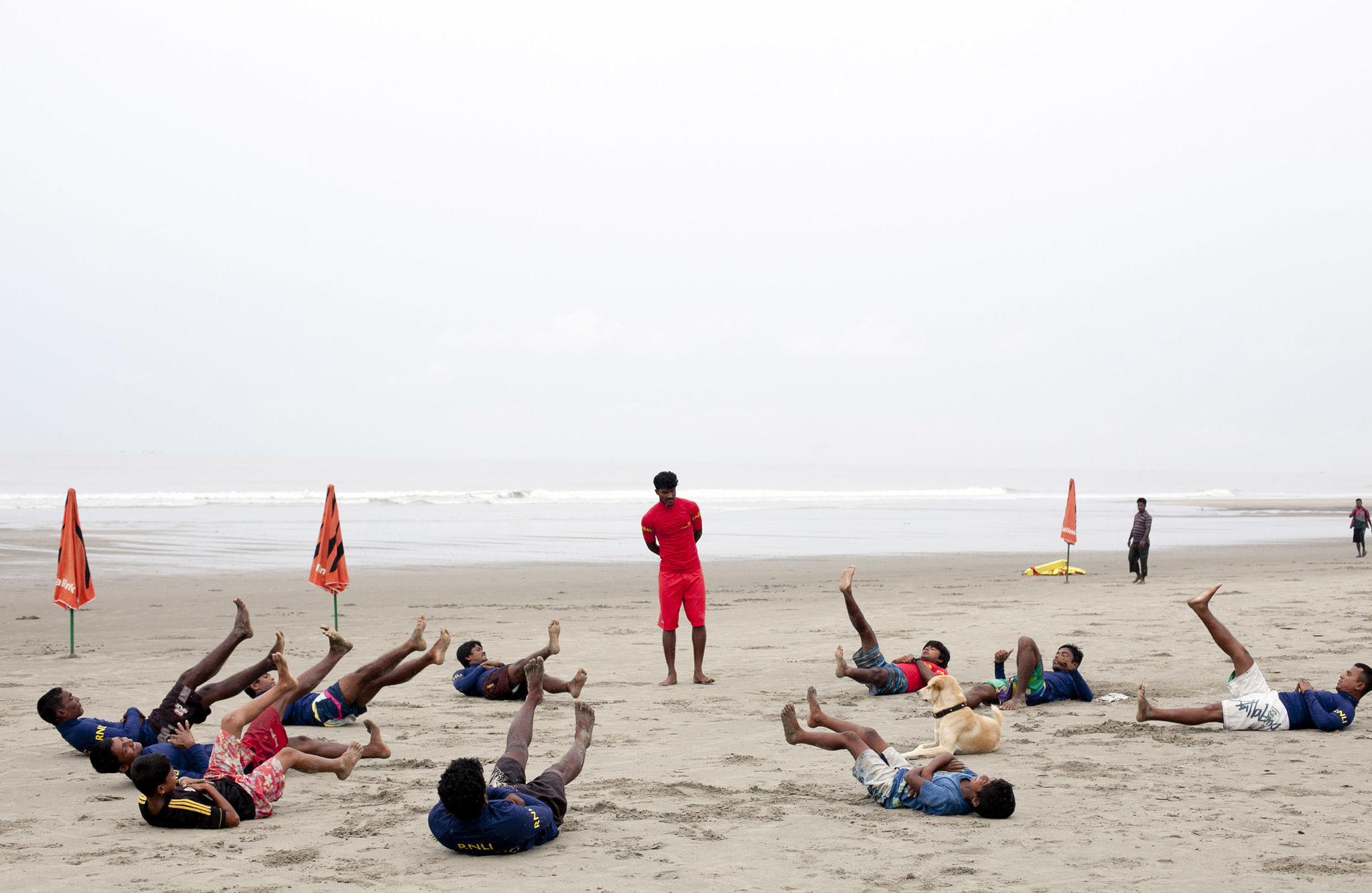 RNLI lifeguard training at Baharchara